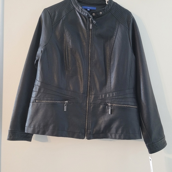 NWT Kohl's Apt.9 Faux Leather Jacket - Picture 3 of 5